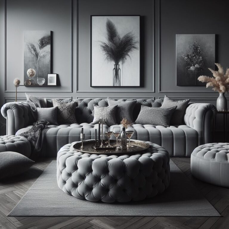 grey sofa