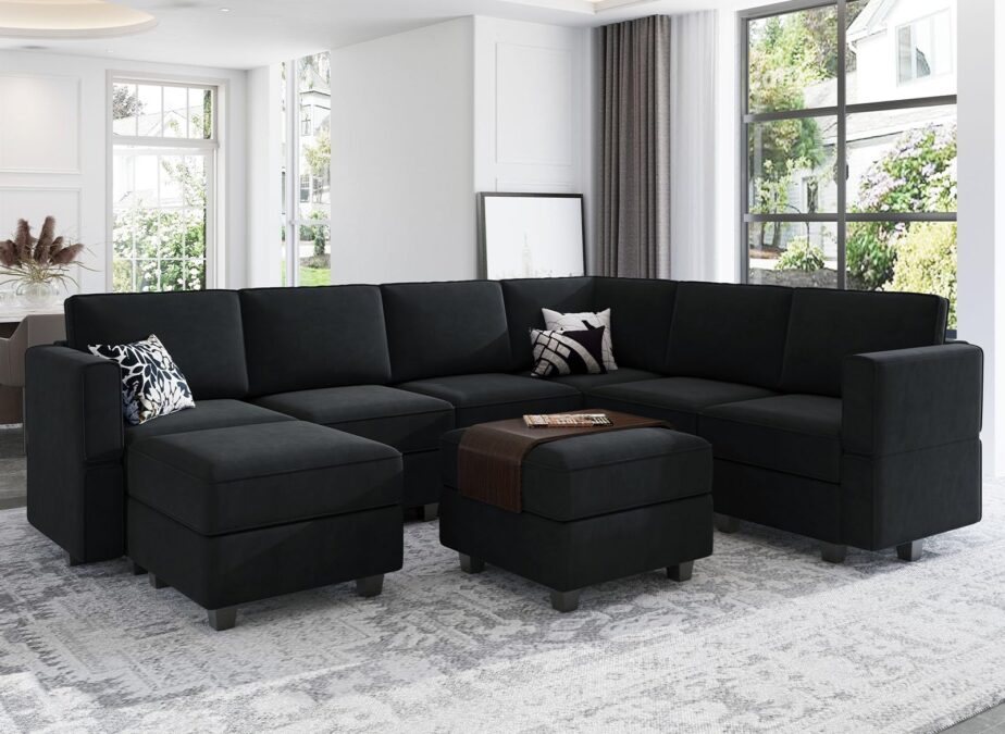 black couch