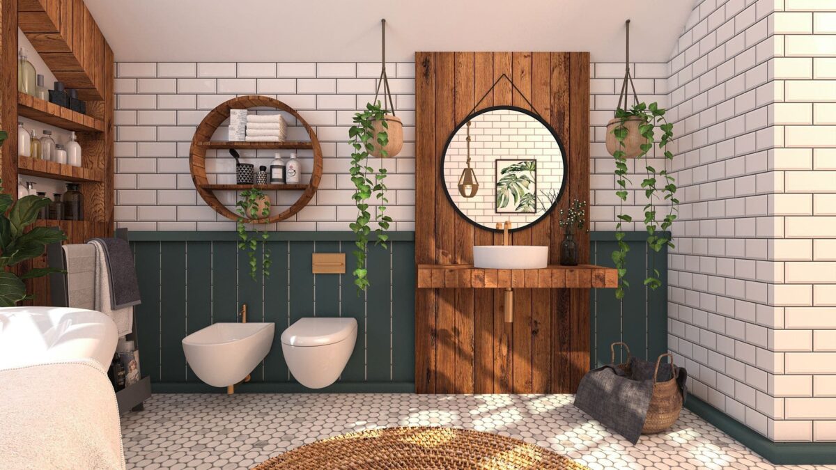 boho bathroom