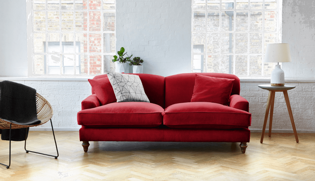 Transform Your Space with a Red Couch. Living Room Design